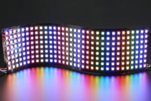 This 8×32 NeoPixel RGB LED Matrix Is Flexible