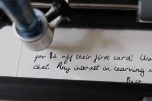 Handwrytten Robot Writes Like a Human