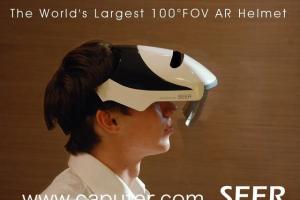 SEER: Augmented Reality Helmet with 100° FOV