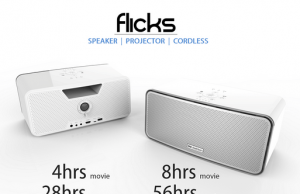 Flicks: Projector + Bluetooth Speaker + Battery
