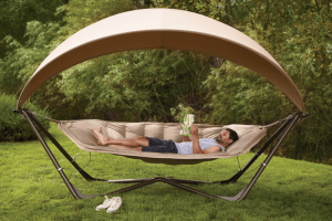 Bliss Hammock Pod w/ Canopy Lets You Relax Outside