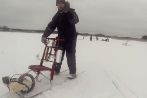 Electric Kicksled for Winter Action