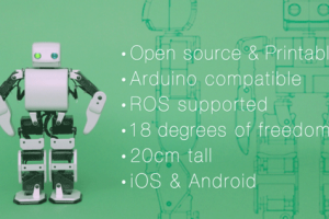 PLEN2 3D Printable Open-Source Robot [iOS/Android]