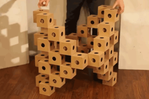 Ghostcubes: Interlocking Cubes To Create Complex Shapes