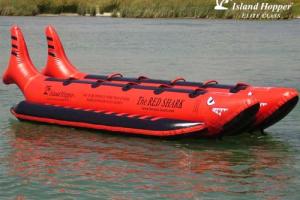 Island Hopper Red Shark 10-Passenger Banana Boat