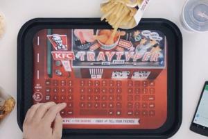 KFC Tray Typer: Bluetooth Keyboard for Mealtime