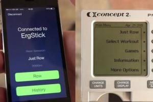 ErgStick: Smartphone Support for Concept2 Rowers