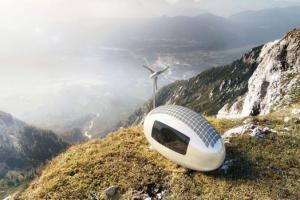 Ecocapsule: Compact Home + Solar/Wind Power