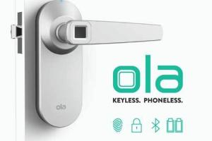 Ola Smart Lock w/ Fingerprint Scanner + Bluetooth