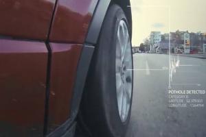 Land Rover Pothole Alert Technology for Connected Cars