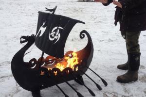 Viking Ship Fire Pit [Handmade]