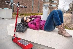 Photon Solar Electric Kick Scooter [Bluetooth]