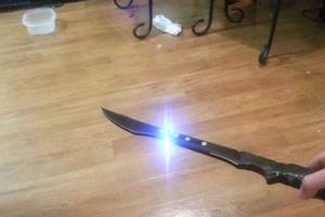 Stun Sword: Sword w/ a Built-in Stun Gun