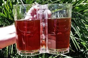 Two Fisted Drinker Beer Mug