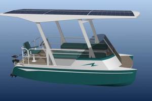 Solar Catamaran In Action