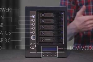 Thecus N5810PRO NAS with Built-in UPS for Power Outages