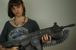 Gears Of War Lancer Chainsaw Gun [3D Printed]