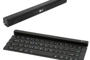 LG Rolly: Full-Size Rollable Keyboard for Tablets
