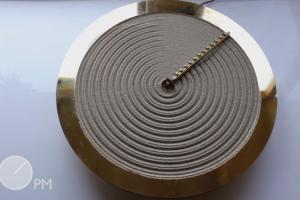 Sand Clock Inspired by Zen Gardens