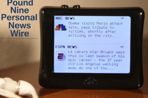 Pound Nine Wire: News Wire On Your Desk [WiFi]