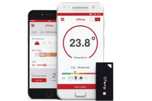 QTemp: Smart Wearable Measures UV & Temperature