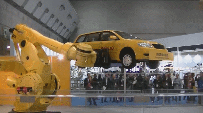 robotic arm lift car