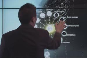 MultiTaction Curved iWall: Interactive Video Wall