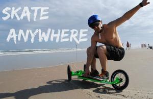 Trideck: 3-Wheel Skateboard