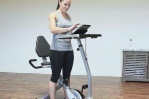 Stamina Recumbent Cycling Workstation + Tablet Stand