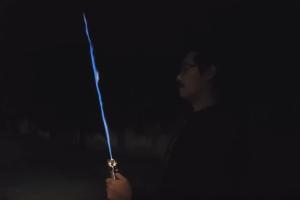 Burning Lightsaber for Star Wars Fans