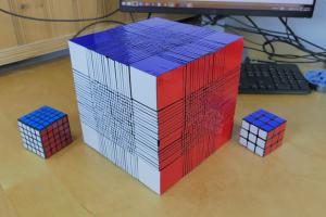 3D Printed 22×22 Rubik’s Cube: World Record?