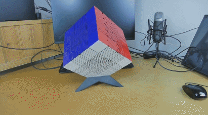 3D Printed 22x22 Rubik's Cube