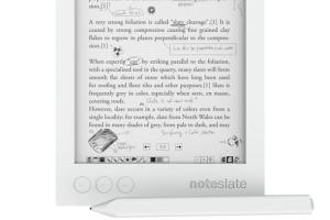 Noteslate SHIRO: E-ink Reader / Handwriting Interface