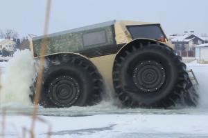 SHERP ATV Can Overcome 70cm High Obstacles