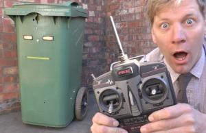 RC Trash Can: Stay Inside & Take The Trash Out