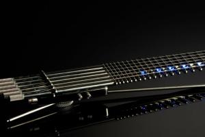 Gittler Guitar: Titanium Guitar with LED Fret Lighting