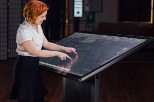 Ideum 65” Multitouch Drafting Table [4K]