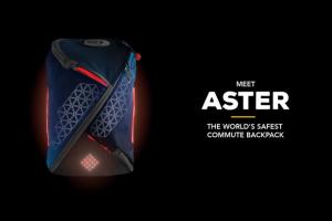 Aster: Commute Backpack with Brake Indicator, Turn Signals