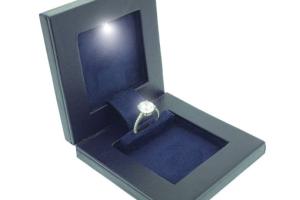 Secret Night Box Flat Engagement Ring Box w/ LED Light