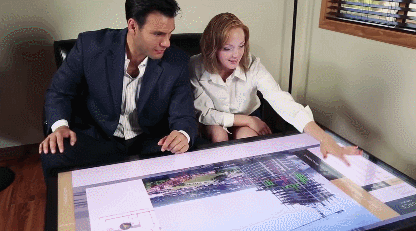 Ideum's 4K UHD Multitouch Coffee Table