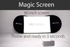 Magic Screen: Freestanding Popup Projection Screen