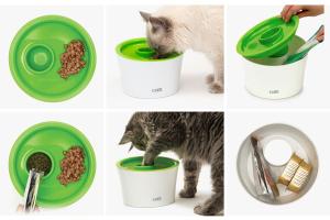 Catit Multi Feeder Holds Wet & Dry Food