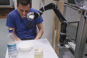 Robot Arm Feeding Human