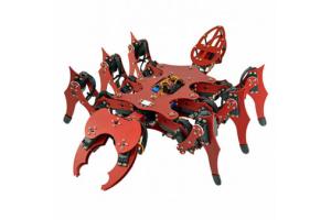 FireAnt Hexapod Robot with Autonomous Terrain Adaptation [Arduino]