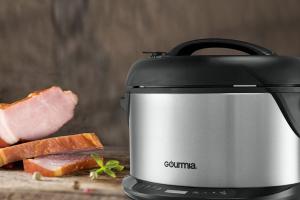 Gourmia Multifunction Electric Smoker, Pressure/Slow Cooker, Steamer