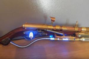 Steampunk Flintlock Laser Pistol
