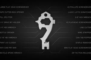 MSTR KEY 20-in-1 Multitool for Your Keychain