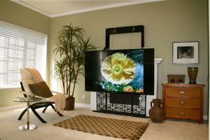 ComfortVu Above the Fireplace Motorized TV Mount