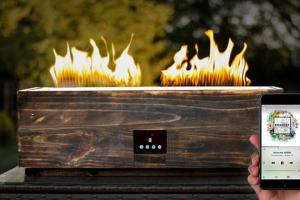 Smart Sound-Reactive Fire Pit with Flames That Dance To Your Music