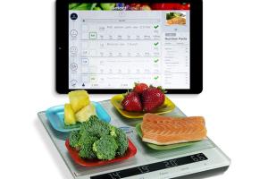Smart Diet Scale with Bluetooth Weighs 4 Items At Once